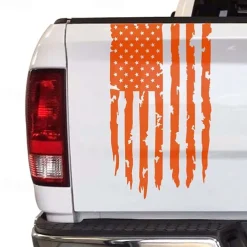 American USA Flag Truck Tailgate Vinyl Decal Car Sticker Compatible with Most Pickup Trucks and Most Vehicles