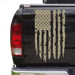 American USA Flag Truck Tailgate Vinyl Decal Car Sticker Compatible with Most Pickup Trucks and Most Vehicles