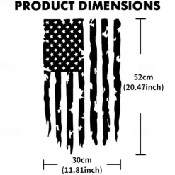American USA Flag Truck Tailgate Vinyl Decal Car Sticker Compatible with Most Pickup Trucks and Most Vehicles
