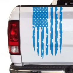 American USA Flag Truck Tailgate Vinyl Decal Car Sticker Compatible with Most Pickup Trucks and Most Vehicles