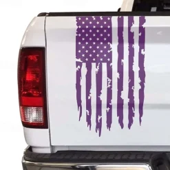 American USA Flag Truck Tailgate Vinyl Decal Car Sticker Compatible with Most Pickup Trucks and Most Vehicles