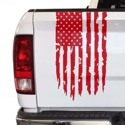 American USA Flag Truck Tailgate Vinyl Decal Car Sticker Compatible with Most Pickup Trucks and Most Vehicles