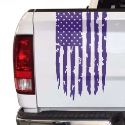 American USA Flag Truck Tailgate Vinyl Decal Car Sticker Compatible with Most Pickup Trucks and Most Vehicles