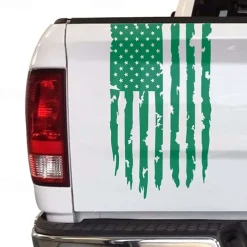 American USA Flag Truck Tailgate Vinyl Decal Car Sticker Compatible with Most Pickup Trucks and Most Vehicles