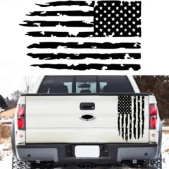 American USA Flag Truck Tailgate Vinyl Decal Car Sticker Compatible with Most Pickup Trucks and Most Vehicles