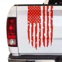 American USA Flag Truck Tailgate Vinyl Decal Car Sticker Compatible with Most Pickup Trucks and Most Vehicles