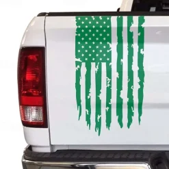 American USA Flag Truck Tailgate Vinyl Decal Car Sticker Compatible with Most Pickup Trucks and Most Vehicles