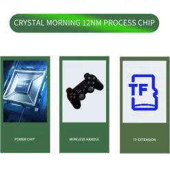 AMPOWN G11 Pro 4K HD 3D GameBox Video game console 64G 128G 256G game sopa 2.4G tablet GamePad support PSP GBC GBA N64 40000 games,Christmas Birthday Party Gifts for Friends and Children