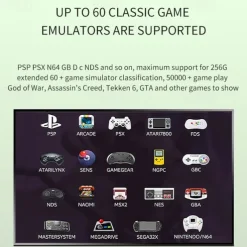 AMPOWN G11 Pro 4K HD 3D GameBox Video game console 64G 128G 256G game sopa 2.4G tablet GamePad support PSP GBC GBA N64 40000 games,Christmas Birthday Party Gifts for Friends and Children