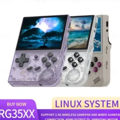 ANBERNIC RG35XX Retro Handheld Game Console Linux System 3.5 Inch IPS Screen Portable Pocket Video Player 10000+ Games Boy Gift, Christmas Birthday Party Gifts for Friends and Children
