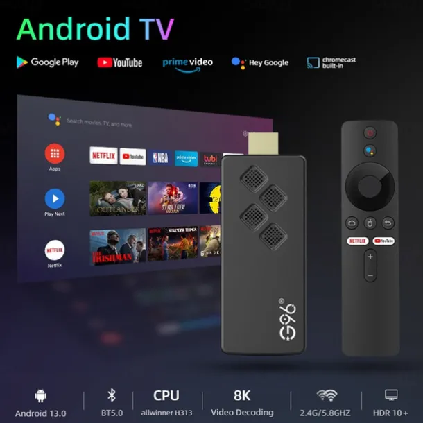 Android 11 and Above TV Box Factory Outlet G96-TV stick 8K 8K RK3318 2GB 16GB 8GB