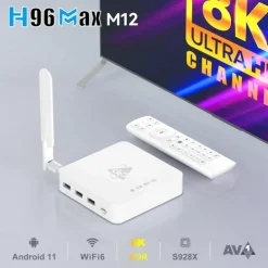 Android 11 and Above TV Box Factory Outlet H96 MAX S928X M12 8K 8K Cortex A55 4GB 8GB 128GB 64GB 32GB