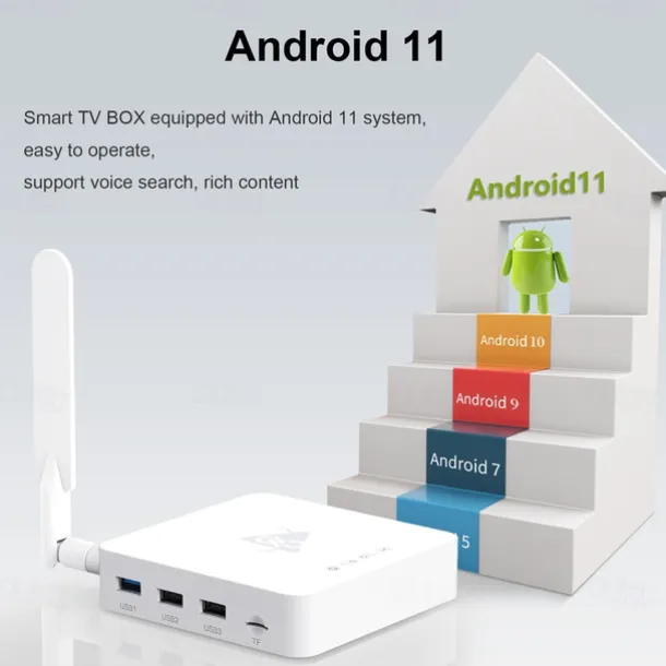 Android 11 and Above TV Box Factory Outlet H96 MAX S928X M12 8K 8K Cortex A55 4GB 8GB 128GB 64GB 32GB