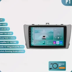 Android 12 Car Radio for Toyota Avensis T27 2008 - 2015 GPS Navigation Multimedia Player carplay