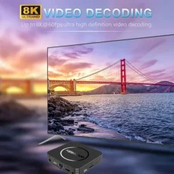 Android 12 TV Box Q3 Digital Display Cortex-A53 8GB 1GB