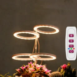Angel Grow Light 4 or 3 Ring DC5V USB Phytolamp For Plants Led Full Spectrum Lamp For Indoor Plant Seedlings Home Flower Succulet 1pc