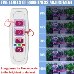 Angel Grow Light 4 or 3 Ring DC5V USB Phytolamp For Plants Led Full Spectrum Lamp For Indoor Plant Seedlings Home Flower Succulet 1pc