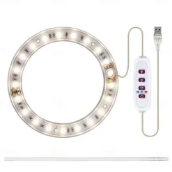 Angel Grow Light 4 or 3 Ring DC5V USB Phytolamp For Plants Led Full Spectrum Lamp For Indoor Plant Seedlings Home Flower Succulet 1pc
