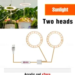 Angel Grow Light 4 or 3 Ring DC5V USB Phytolamp For Plants Led Full Spectrum Lamp For Indoor Plant Seedlings Home Flower Succulet 1pc