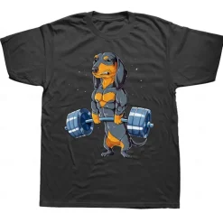 Animal Dog Dachshund T-shirt Print Street Style For Couple's Men's Women's Adults' Hot Stamping Casual Daily