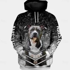 Animal Dog Hoodie Cartoon Manga Anime 3D Front Pocket Graphic For Couple's Men's Women's Adults' 3D Print