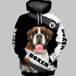 Animal Dog Hoodie Cartoon Manga Anime 3D Front Pocket Graphic For Couple's Men's Women's Adults' 3D Print