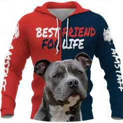 Animal Dog letter Hoodie Cartoon Manga Anime 3D Graphic For Couple's Men's Women's Adults' 3D Print