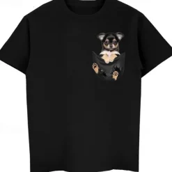 Animal Dog T-shirt Print Street Style For Couple's Men's Women's Adults' Hot Stamping Casual Daily