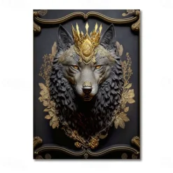 Animal Wall Art Canvas Prints and Posters Abstract Portrait Pictures Decorative Fabric Painting For Living Room Pictures No Frame