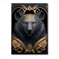 Animal Wall Art Canvas Prints and Posters Abstract Portrait Pictures Decorative Fabric Painting For Living Room Pictures No Frame