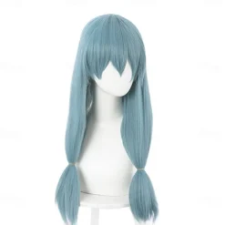Anime Blue Halloween Cosplay Party Wigs
