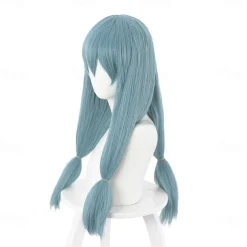 Anime Blue Halloween Cosplay Party Wigs
