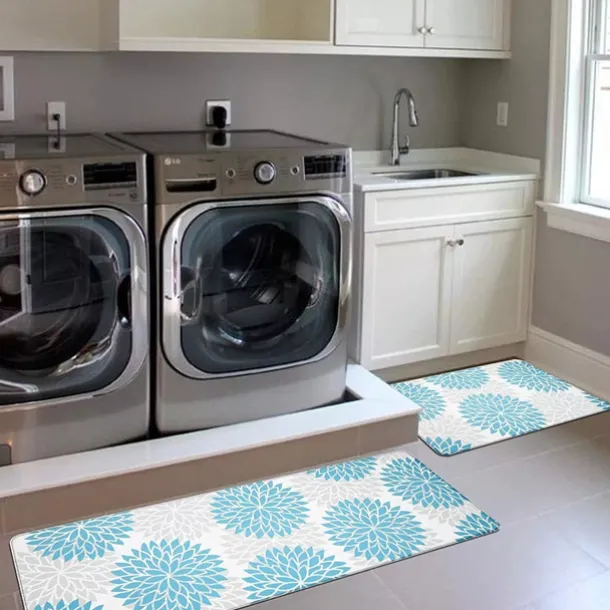 Anti Fatigue Kitchen Rug Non Slip Kitchen Mats Floor Mat Cushioned Area Rugs Waterproof Comfort Standing Mat Runner for Kitchen
