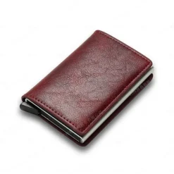 Anti RFID Blocking Protected ID Credit Bank Card Holder Wallet Luxury Brand Men Magic Leather Slim Mini Small Money Wallets Case