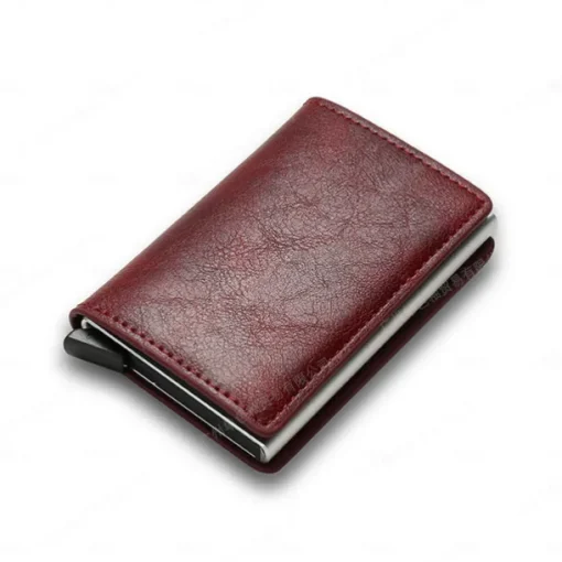 Anti RFID Blocking Protected ID Credit Bank Card Holder Wallet Luxury Brand Men Magic Leather Slim Mini Small Money Wallets Case