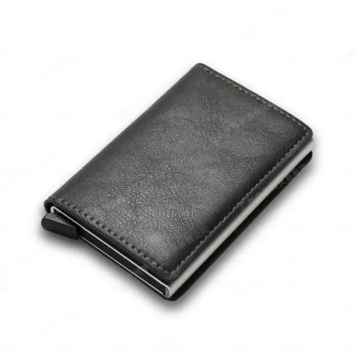 Anti RFID Blocking Protected ID Credit Bank Card Holder Wallet Luxury Brand Men Magic Leather Slim Mini Small Money Wallets Case