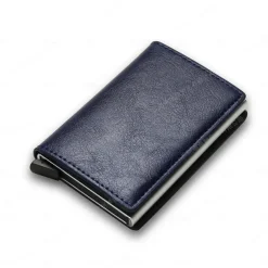 Anti RFID Blocking Protected ID Credit Bank Card Holder Wallet Luxury Brand Men Magic Leather Slim Mini Small Money Wallets Case