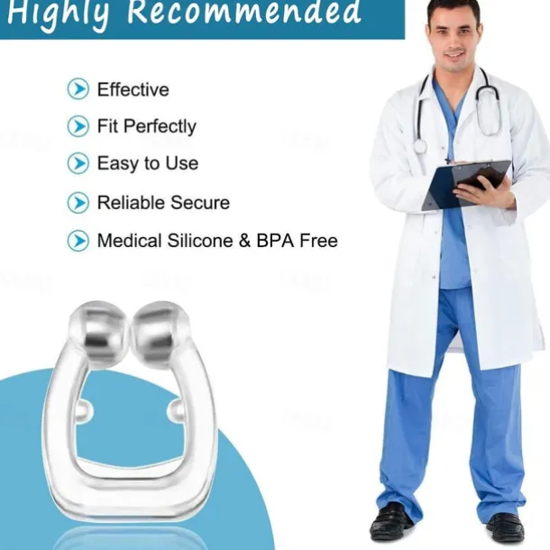 Anti Snoring Devices Silicone Magnetic Anti Snoring Nose Clip, Help Stop Snoring, Quieter Restful Sleep