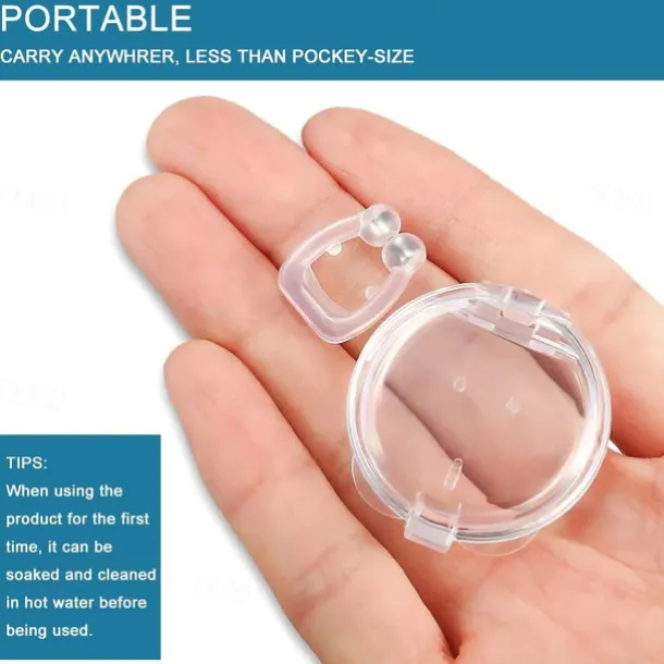 Anti Snoring Devices Silicone Magnetic Anti Snoring Nose Clip, Help Stop Snoring, Quieter Restful Sleep
