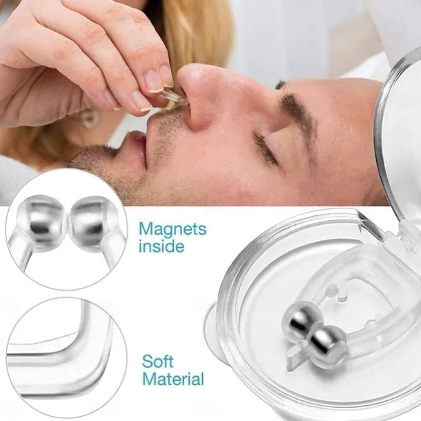 Anti Snoring Devices Silicone Magnetic Anti Snoring Nose Clip, Help Stop Snoring, Quieter Restful Sleep