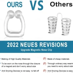 Anti Snoring Devices Silicone Magnetic Anti Snoring Nose Clip, Help Stop Snoring, Quieter Restful Sleep