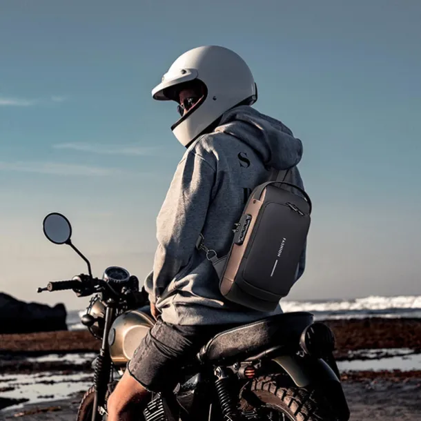 Anti Theft Computer Bag with Usb Charging Port Waterproof and Scratch Resistant Backpack Portable Chest Bag