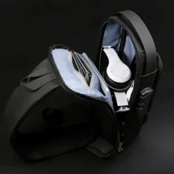 Anti Theft Computer Bag with Usb Charging Port Waterproof and Scratch Resistant Backpack Portable Chest Bag