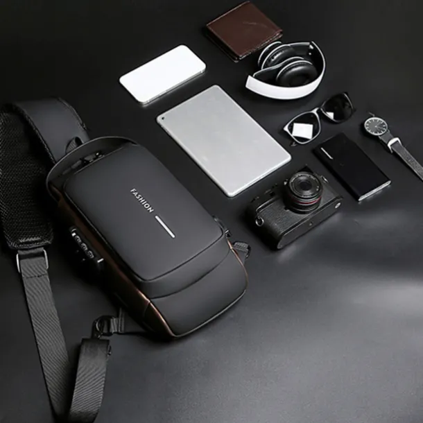 Anti Theft Computer Bag with Usb Charging Port Waterproof and Scratch Resistant Backpack Portable Chest Bag