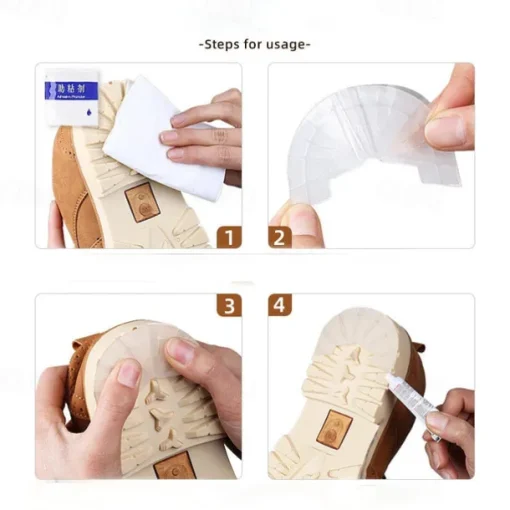 Anti-Slip Shoe Heel Pads – Durable Rubber Sole Protectors for Enhanced Traction and Comfort, Ideal for Shoe Repair and Customization, Available in Multiple Colors