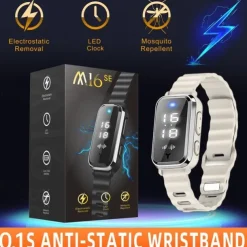 Anti-Static Wristband Bracelet – Wearable Static Elimination & Mosquito Repellent Band for Fall and Winter Use