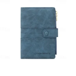Anti-theft Passport Wallet RFID Passport Holder Zipper Buckle Travel Wallet Document Holder Multifunctional Travel Passport Bag