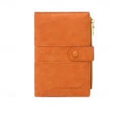 Anti-theft Passport Wallet RFID Passport Holder Zipper Buckle Travel Wallet Document Holder Multifunctional Travel Passport Bag