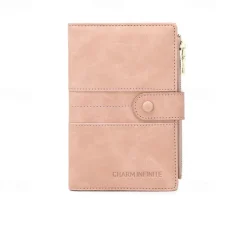 Anti-theft Passport Wallet RFID Passport Holder Zipper Buckle Travel Wallet Document Holder Multifunctional Travel Passport Bag