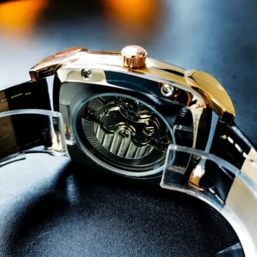 AOKULASIC Top Brand Men Watch Automatic Mechanical Mens Watches Tourbillon Fashion Waterproof Luxury Moon Tonneau orologio uomo